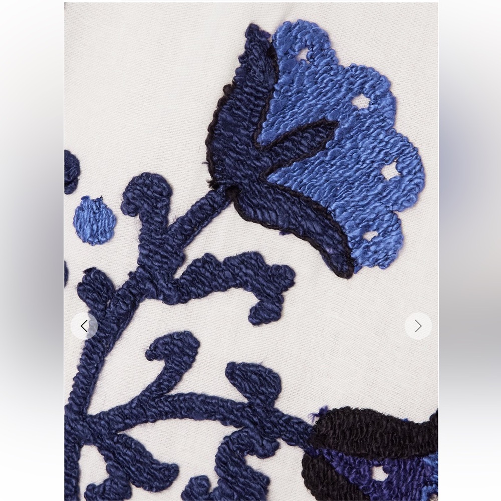 NWT SEA NY Catrine Applique Blue and White Dress Size XL - Picture 4 of 12